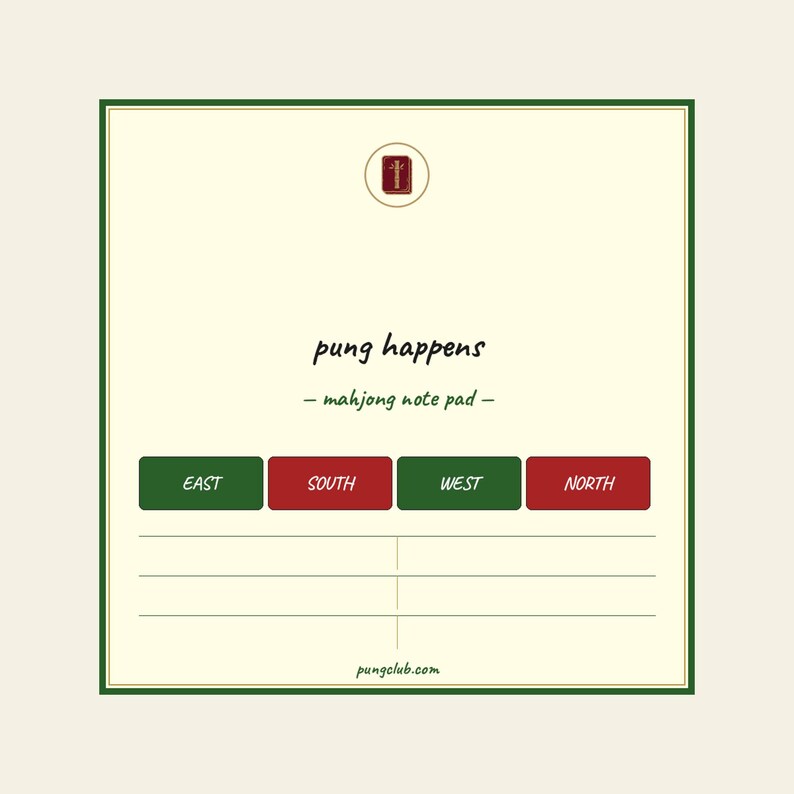 Mahjong Sticky Notes, Bamboo Tile Post-it Pad afbeelding 3