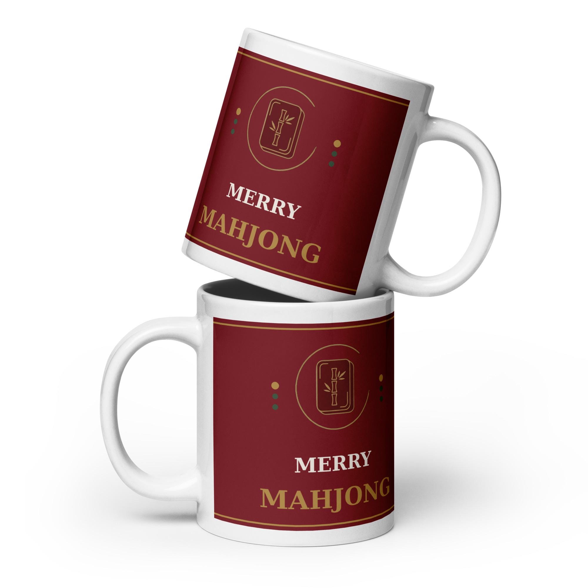 Merry Mahjong Christmas Ceramic Mug