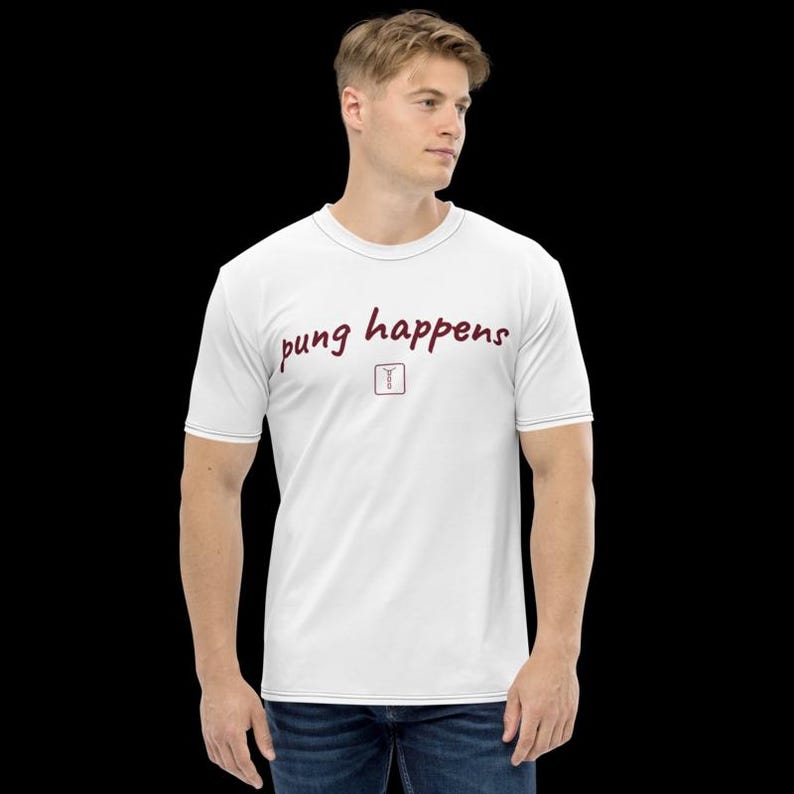 Camiseta con estampado integral de bambú / Ropa urbana estilo Mahjong del Pung Club imagen 1