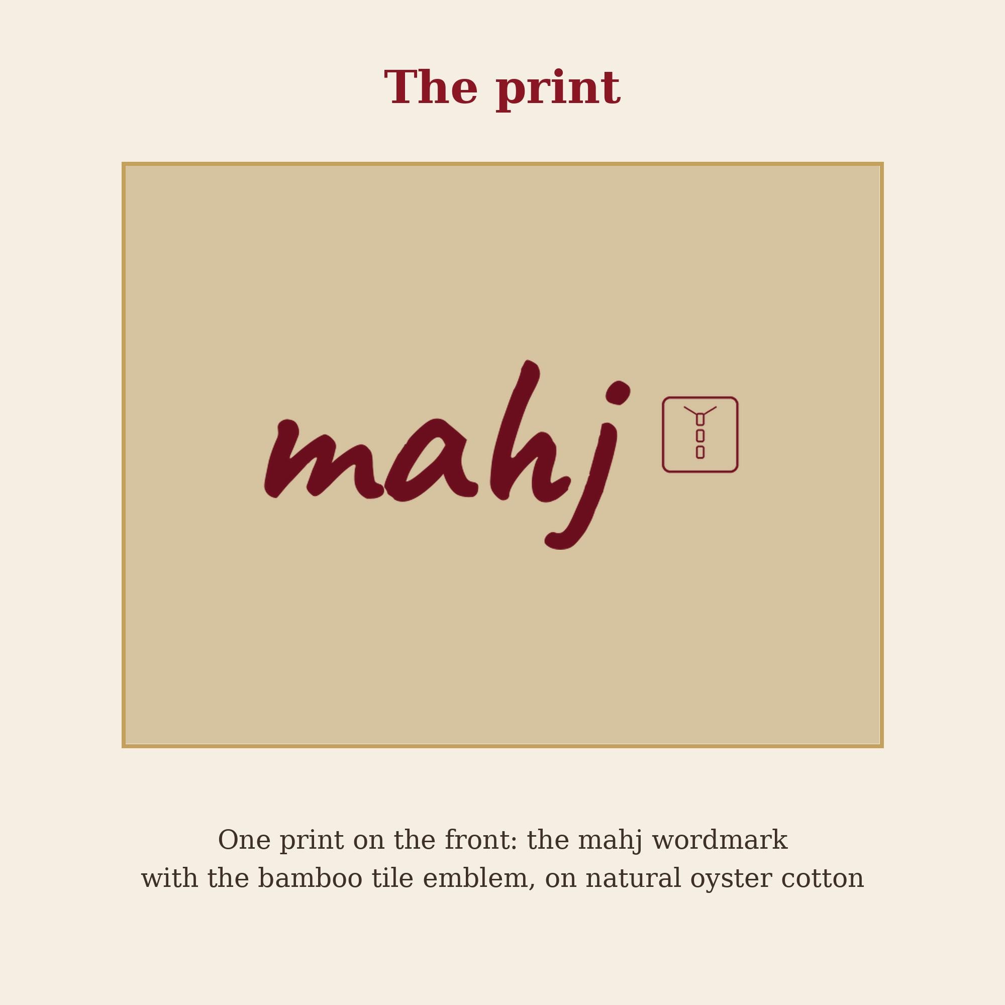 Mahjong Organic Cotton Tote Bag