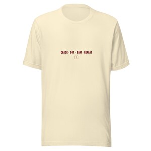 Funny Mahjong Shirt, Crack Dot Bam Tee in Natural or Autumn, Game Night Gift for Mahjong Players