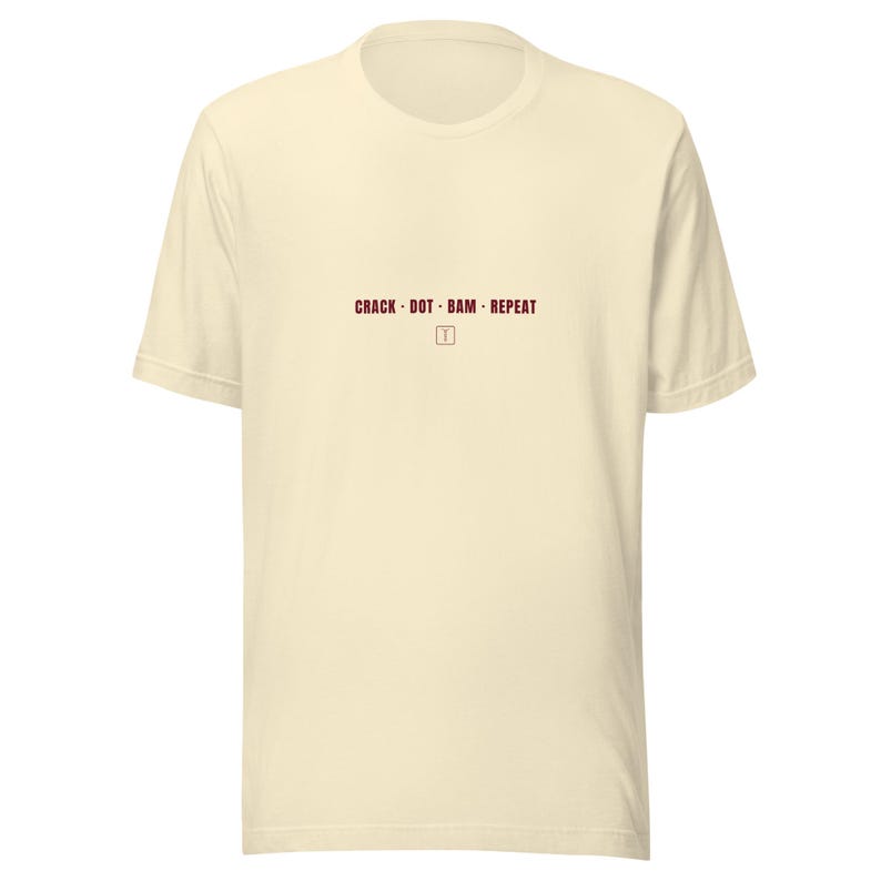 Funny Mahjong Shirt, Crack Dot Bam Tee in Natural or Autumn, Game Night Gift for Mahjong Players