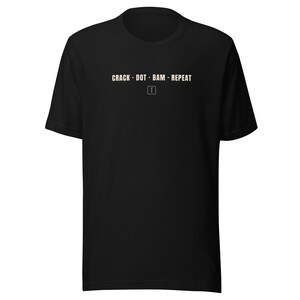 Funny Mahjong Shirt, Crack Dot Bam Tee in Black or Brown, Game Night Gift for Mahjong Lovers