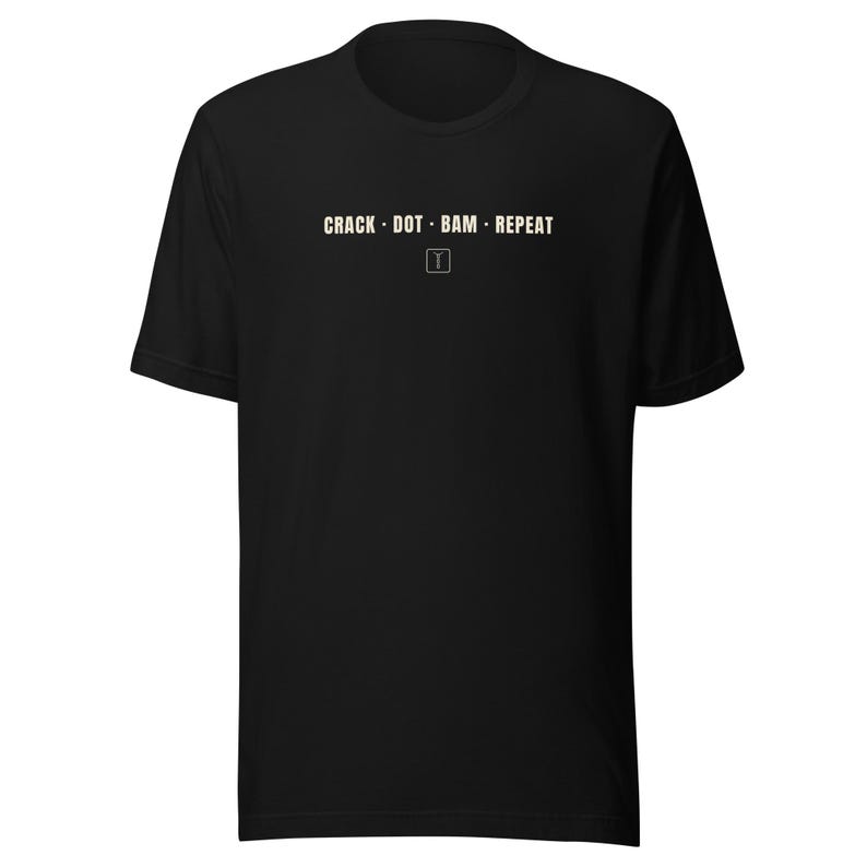 Funny Mahjong Shirt, Crack Dot Bam Tee in Black or Brown, Game Night Gift for Mahjong Lovers