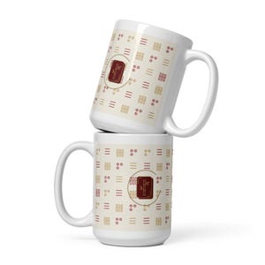 Mahjong Mug | Bamboo Tile Pattern Ceramic Coffee Mug | Pung Club