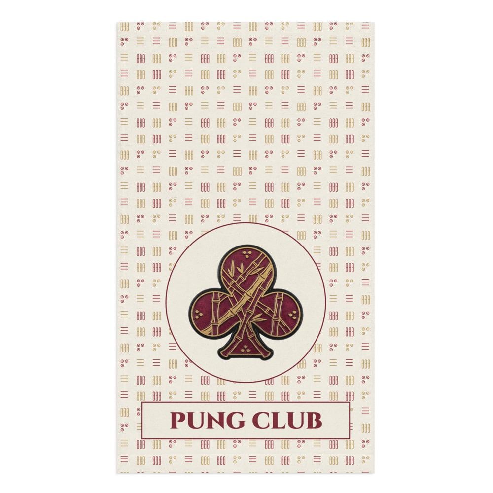 Mahjong Kitchen Towel with Bamboo Tile Pattern