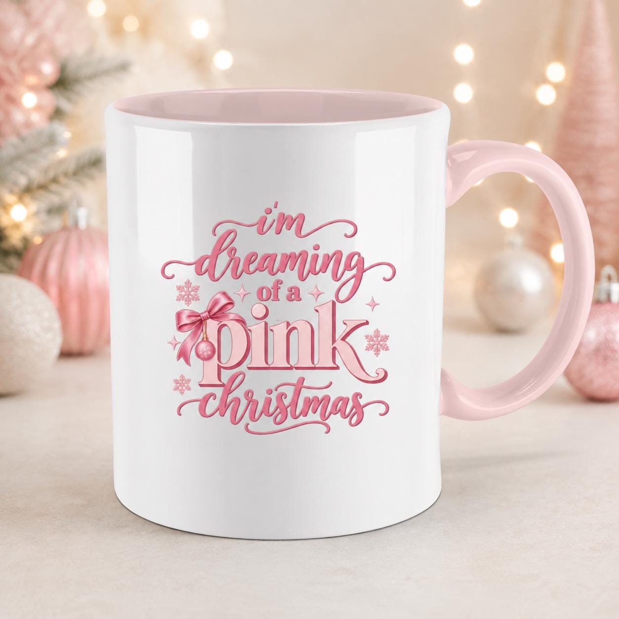 Pink rosa tasse