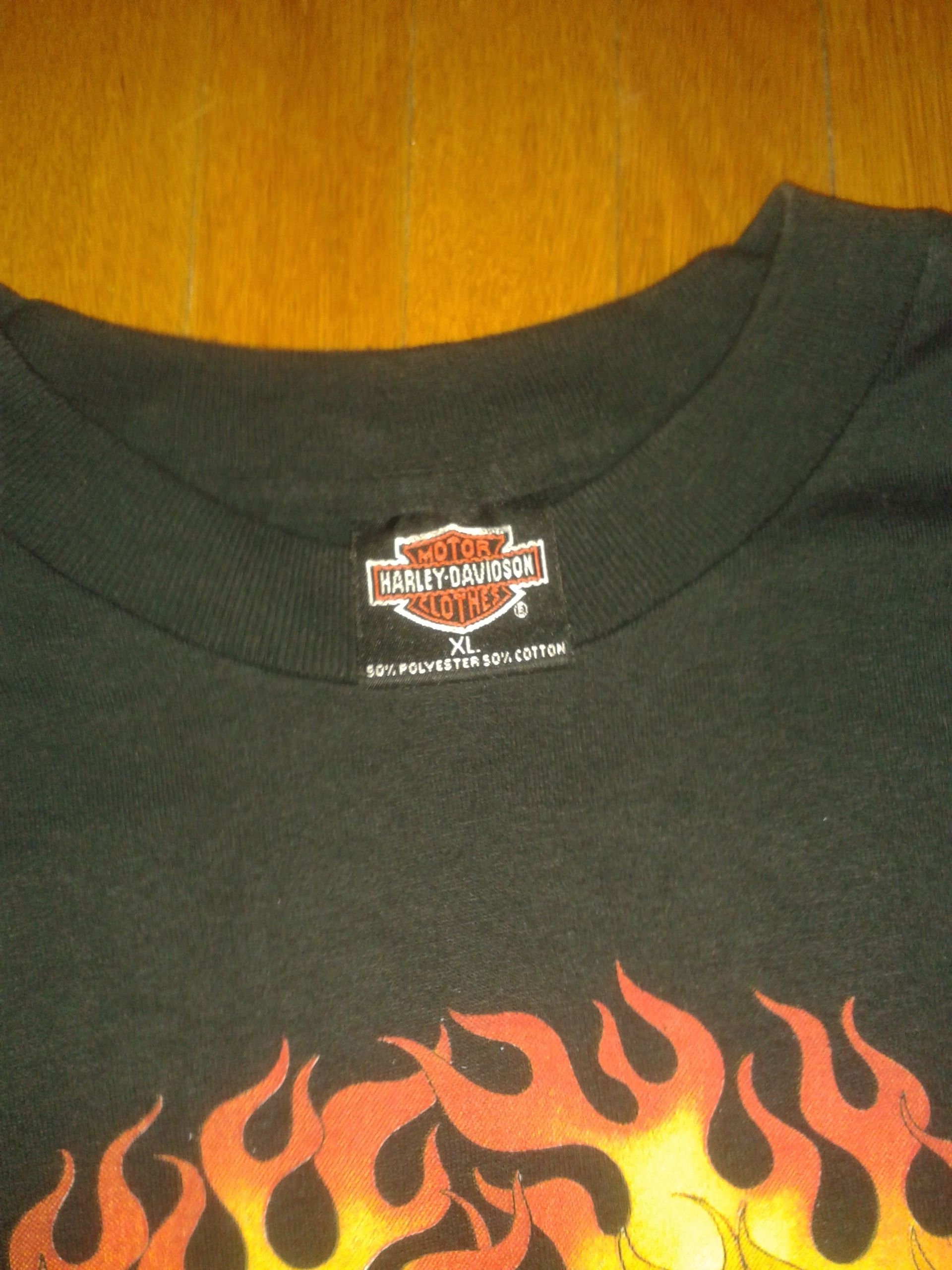 HOG HAVEN flame LS 90s tシャツ HOG HAVEN flame LS 90s tシャツ