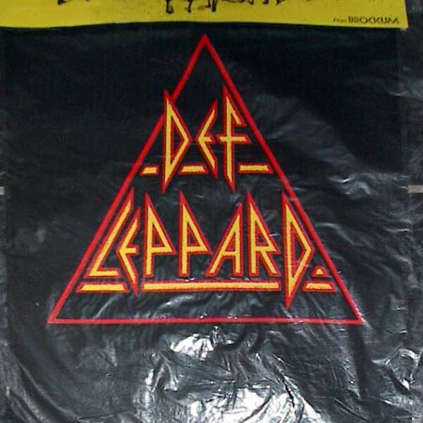 Def Leppard Logo Back Patch - Hysteria Tour - Deadstock Original Vintage in  Orig Packaging, backpatch Hysteria Tour Def Lepard Rare Metal t