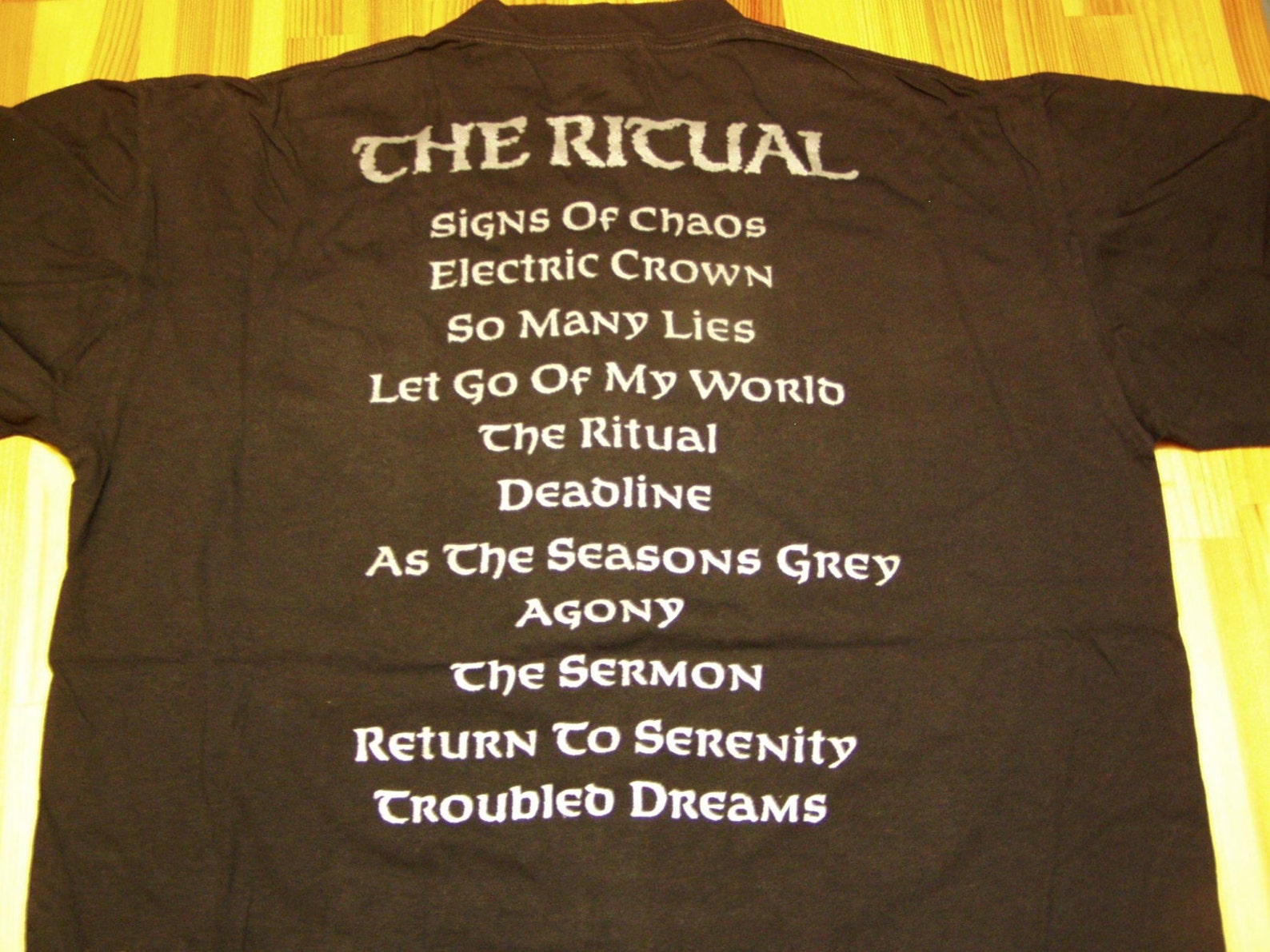 Testament the Ritual 1992 Tshirt Original Vintage Deadstock Licensed