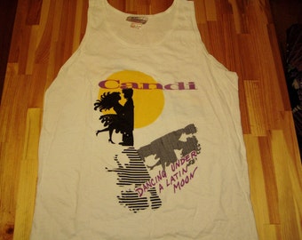 Candi Summer Tour '89 Tank Top - Candi & The Backbeat - Licenced Dead Stock w Tags