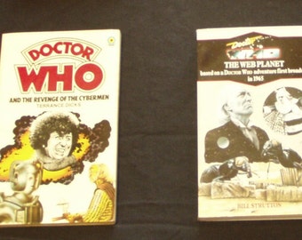 Dr Who The Web Planet + And The Revenge Of The Cybermen Paperback book Target science Fiction sci fi Terrance Dicks and the Zarbi