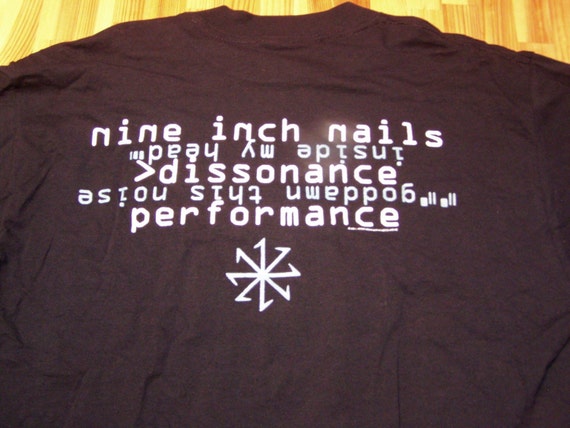 NiN Dissonance Tour T-Shirt 1994 DeadStock, Nine … - image 2