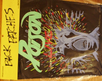 Poison Live Back Patch - Open Up and Say Ahhh Tour 1988  - Still in Original Packaging - like NEW Vintage backpatch