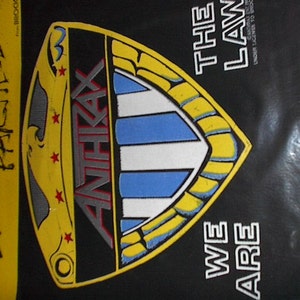 Anthrax Backpatch - We Are the Law 1989 - DeadStock, like New in Original Packaging
