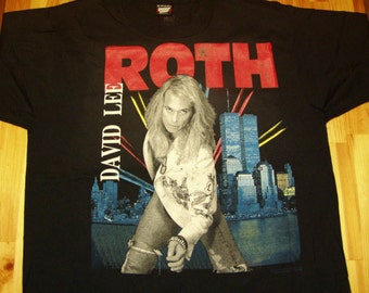 David Lee Roth Tour TShirt 1991 A Little Ain't Enough DeadStock, Van Halen tshirt vintage Classic Rock shirt van halen tour steve vai tshirt
