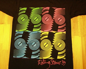 Rolling Stones Steel Wheels Tour Tshirt -1989 DeadStock Licensed w Tags - tshirt