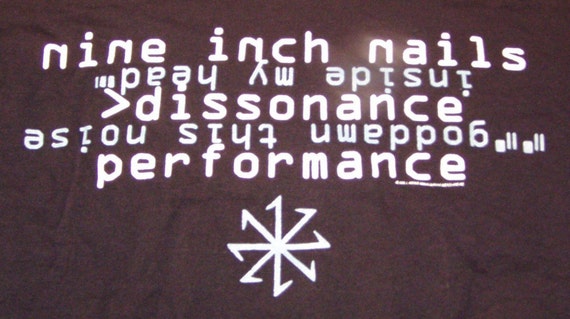 NiN Dissonance Tour T-Shirt 1994 DeadStock, Nine … - image 4