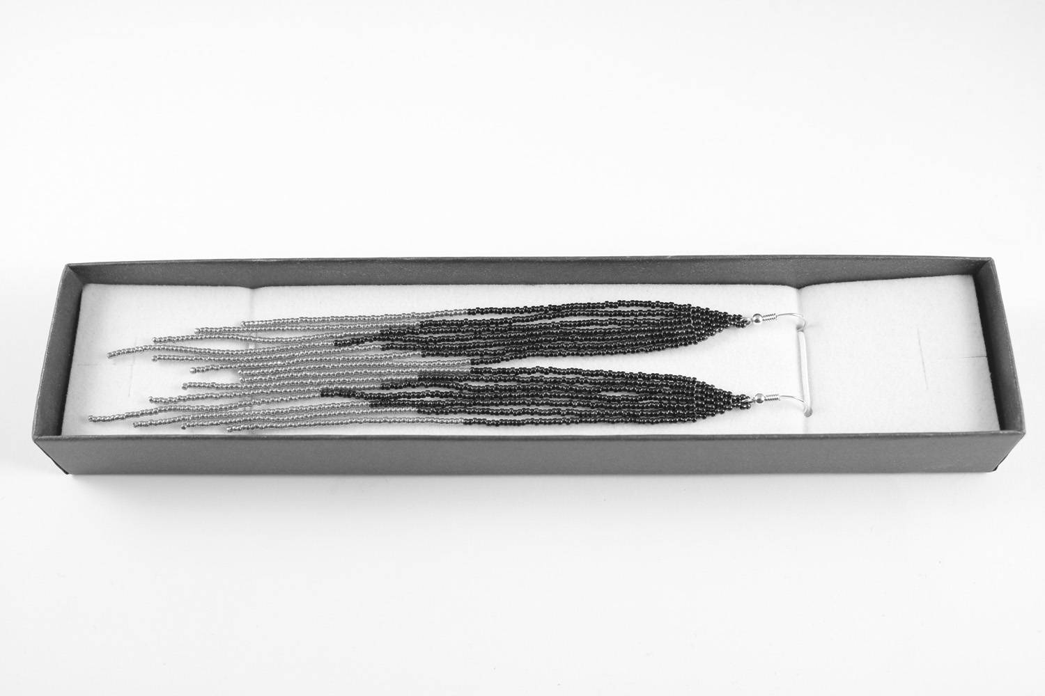 Extra long earrings Thin long earrings Fringe earrings Etsy