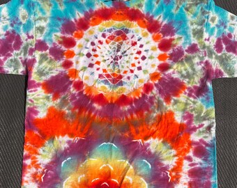 Enigma- mandala/flower/spine tie (Adult 2XL)