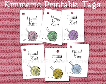 Hand Knit Tags - Etsy