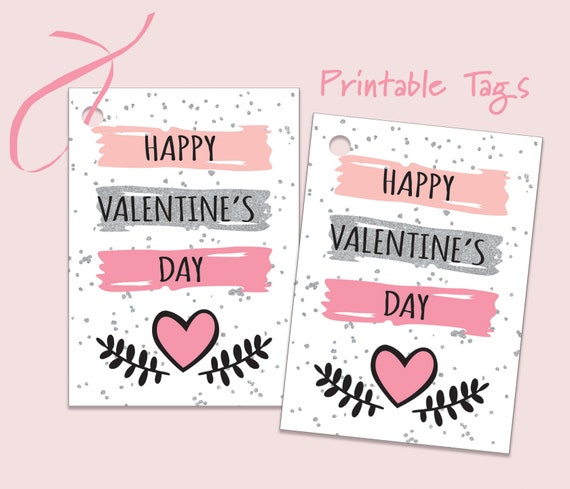 INSTANT DOWNLOAD Printable Valentine's Day TagsParty