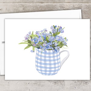 PREPPY PRINTABLE Notecard,Envelope Templates included,Printable Notecards,Folded Cards,Flower Cards,Floral Cards,Downloadable Card,Note Card