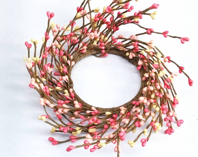 2pcs Easter Candle Rings, Spring Candle Rings Wreaths 4