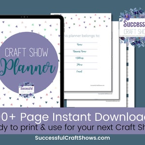 Craft Show Planner, Digital Download Craft Show Planner, Printable Craft Fair Planner PDF, Craft Show Tracker, Craft Business Printables