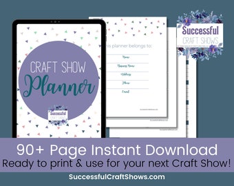 Craft Show Planner, Digital Download Craft Show Planner, Printable Craft Fair Planner PDF, Craft Show Tracker, Craft Business Printables