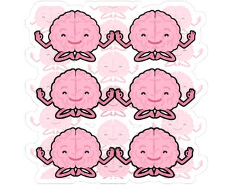 Hoja de pegatinas del personaje de Cerebro Rosa / Pegatinas troqueladas