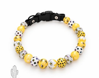 Bumble Bee Dog Pet Necklace Collar: Personalized Custom Pet Collar