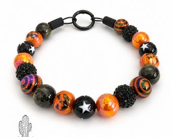 Pumpkin Jack o Lantern Pet Necklace Collar: Personalized Custom Pet Collar