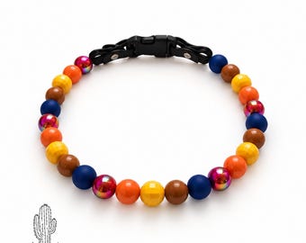 Fall Autumn Pet Necklace Collar: Caramel, Blue, Wine, Orange, Gold Thanksgiving Collar
