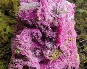 Super Sparkly UV reactive Labgrown "Honeycomb" Druzy Ruby specimen