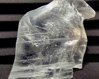 Raw Natural Water Clear Utah Selenite Charging Plate ~580g