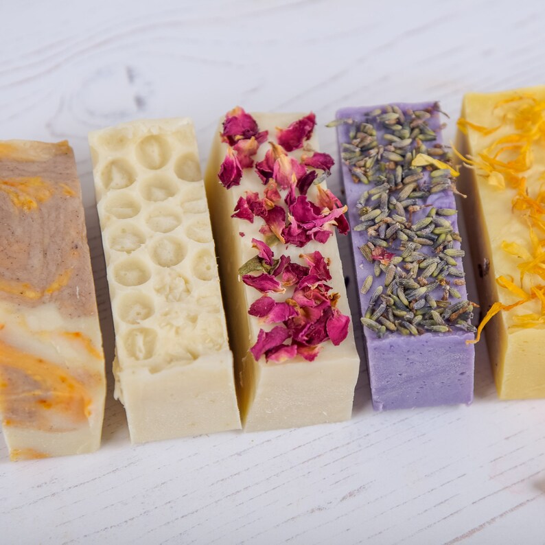 Handmade Shea Butter Soap Gift Box 5 Soaps Etsy