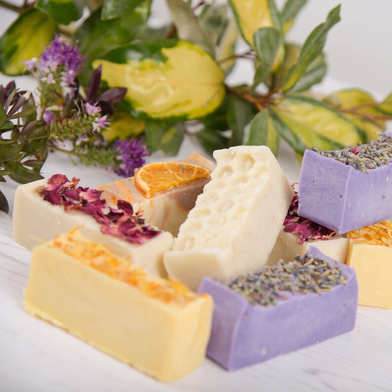 Handmade Shea Butter Soap Gift Box 5 Soaps Etsy