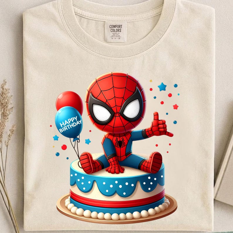 Spider PNG Bundle, Cute Hero, Birthday Shirt, Sublimation, Stickers ...
