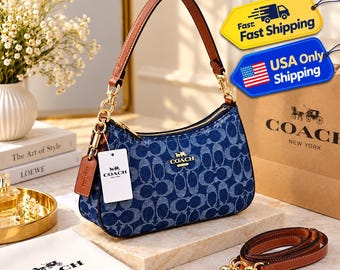 Coach Blue Teri Schultertasche – Weihnachtsgeschenk, Neujahrsgeschenk für sie