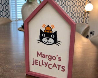 Limited Edition dusky pink JellyCat style name plate. Add any name
