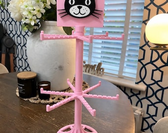 Pink JellyCat Style Keychain Display Stand