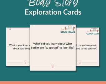 Cartes d'exploration de l'image corporelle | Culture des régimes, neutralité corporelle | PDF à imprimer et à remplir