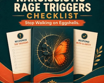 Narcissistic Rage Checklist, Anger Triggers and Emotional Abuse Warning Signs, Printable PDF