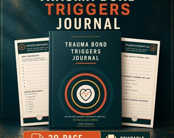 Journal des déclencheurs de liens traumatiques | Cahier d'exercices de rétablissement sans contact (PDF)