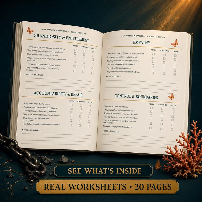 Toxic Relationship Worksheet.pdf Is My Partner a Narcissist Checklist, Toxic Relationship Assessment PDF ...