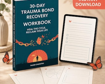 Trauma Bond Recovery Workbook, 30 Day No Contact Journal, Narcissistic Abuse Healing PDF