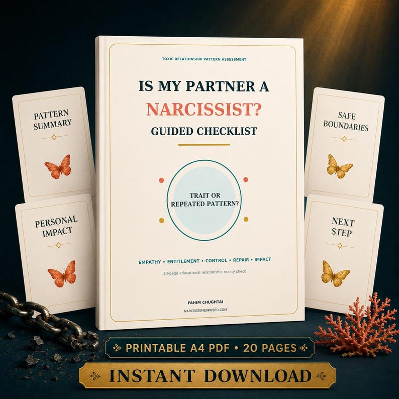 Toxic Relationship Worksheet.pdf Is My Partner a Narcissist Checklist, Toxic Relationship Assessment PDF ...