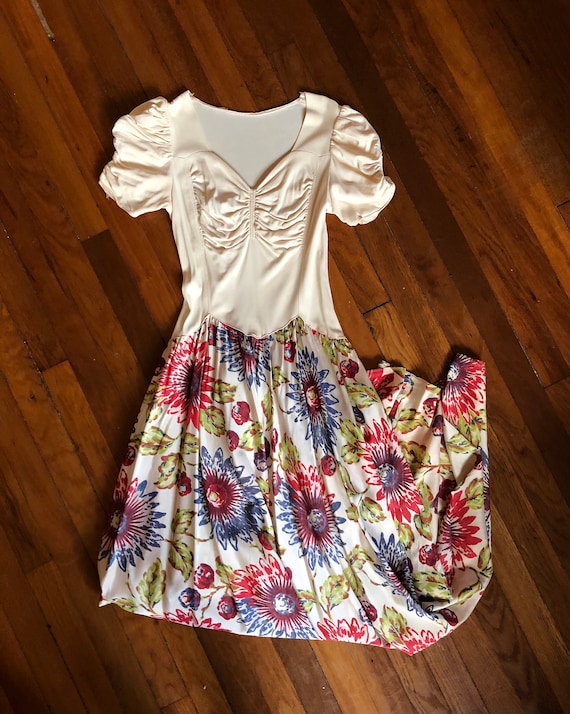 Vintage 1930s Dress | Long 1930s Dress | Vintage 1