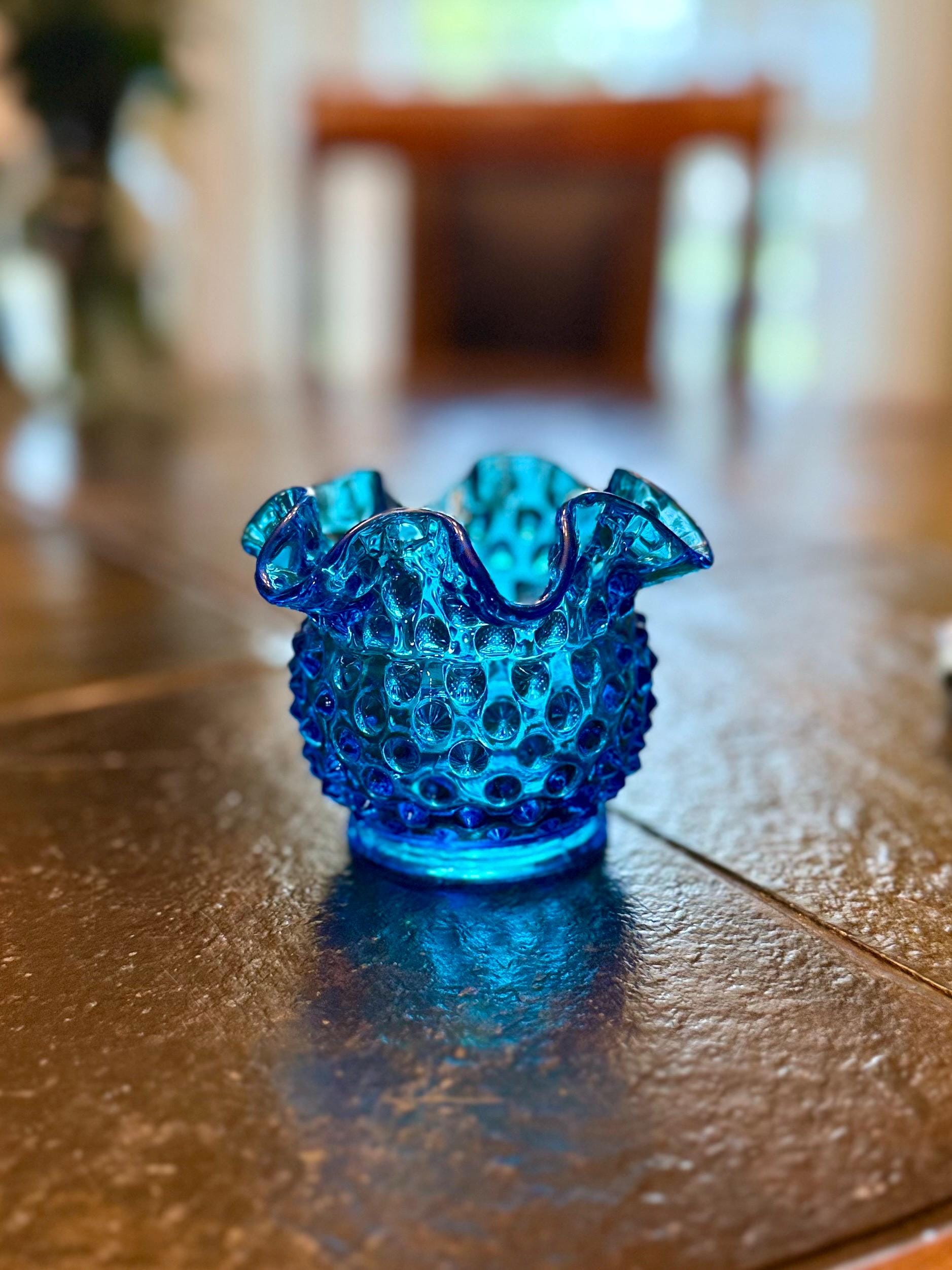 Blue Fenton Vase - Etsy